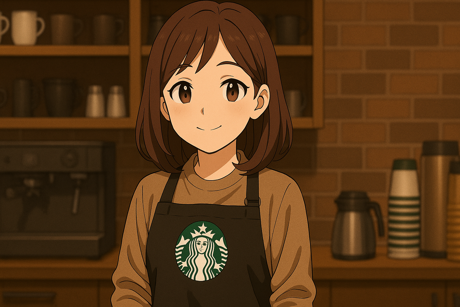スタバ ブラックエプロン
