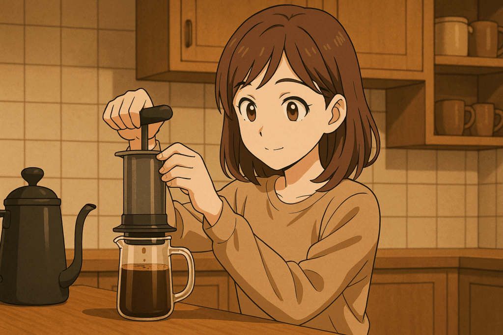 コーヒー エアロプレス 淹れ方